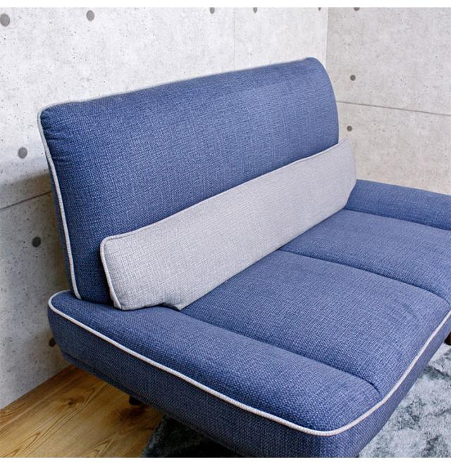 ソファ 2人掛け 幅130cm ペット ブルー グレー グリーン ひっかき傷に強い ロータイプでも使用可能 かわいい おしゃれ(代引不可)【送料無