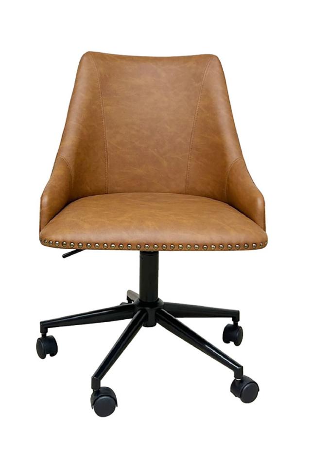 回転椅子　キャスターチェア　モダン　ミッドセンチュリー　ブラウン 回転椅子キャスターチェアモダンミッドセンチュリーブラウン