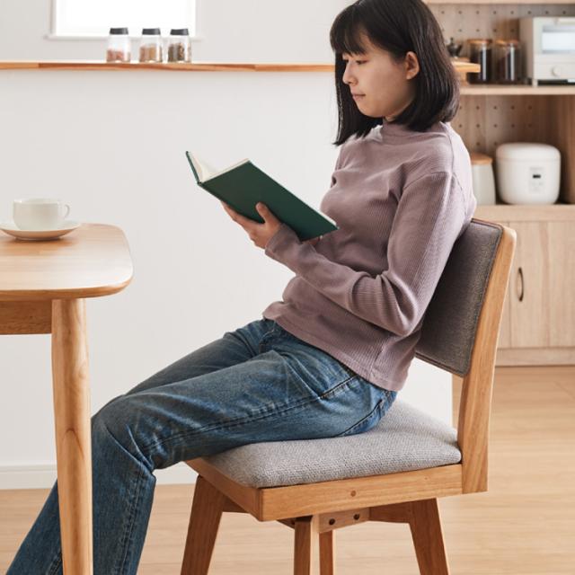 ダイニングチェア 回転 ハイバック 回転ダイニングチェア ニコ ファブリック 背もたれ 木製 椅子 イス チェア 天然木 おしゃれ ダイニング チェア チェアー ハイバック ハイバックチェア【送料無料】_13