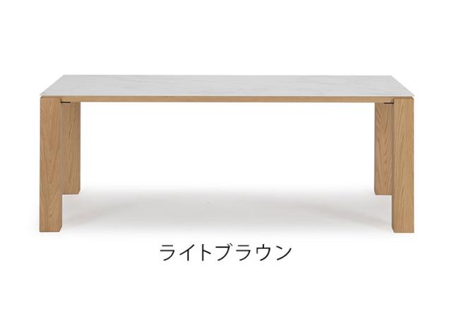 ダイニングテーブル 幅180×奥行90cm 木製 テーブル セラミック 高級感 天板 デスク 机 リビングテーブル ダイニングテーブル ブラウン ローテーブル 在宅勤務 リモートワーク(代引不可)【送料無料】_2