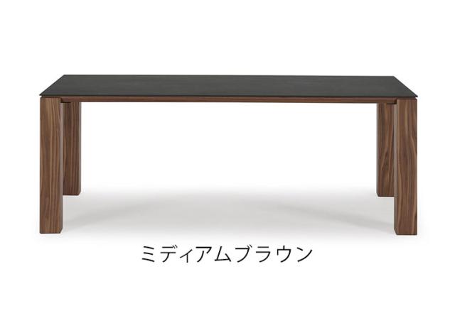 ダイニングテーブル 幅180×奥行90cm 木製 テーブル セラミック 高級感 天板 デスク 机 リビングテーブル ダイニングテーブル ブラウン ローテーブル 在宅勤務 リモートワーク(代引不可)【送料無料】_3
