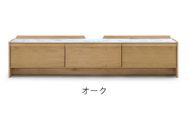 テレビ台 幅185cm セラミック ローボード 完成品 オーク ウォールナット 背面化粧 TVボード リビングボード インテリア リビング ダイニング 一人暮らし ファミリー 家族(代引不可)【送料無料】_2