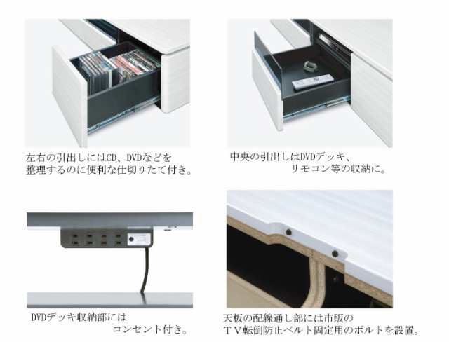 ローボード テレビ台 幅179.3 奥行45 高さ38 完成品 ハイグロスシート