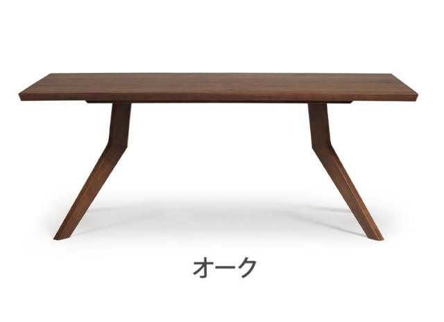 ダイニングテーブル 180×90cm 木製 リビングテーブル ナチュラル 木目 おしゃれ ウォールナット オーク リビング ダイニング 食卓 テーブル(代引不可)【送料無料】_5