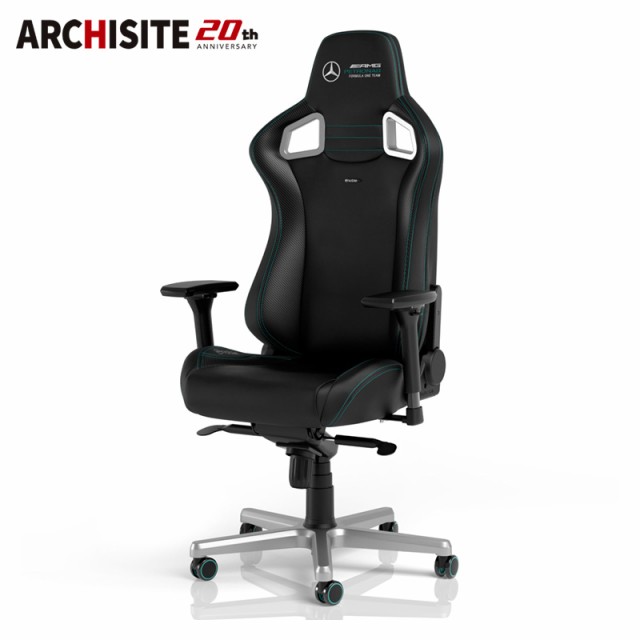 【 メルセデスベンツ コラボ品 】ゲーミングチェア noblechairs EPIC Mercedes AMG Petronas Formula One Team 2021 Edition ロッキング の通販は