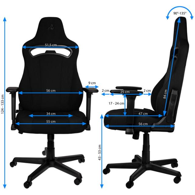 アーキサイト ゲーミングチェア Nitro Concepts E250 ロッキング アームレスト eスポーツ デスクチェア リクライニング NC-E250(代引不可_7