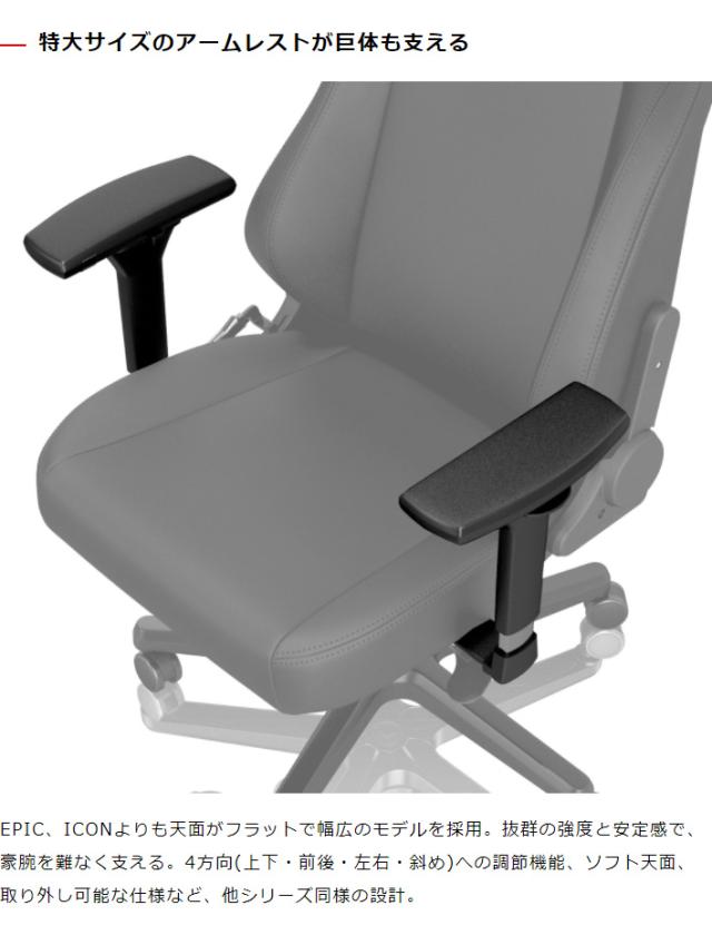 ゲーミングチェア noblechairs HERO BLACK EDITION ノーブルチェアーズ ロッキング アームレスト ブラック エディション(代引不可)【送料