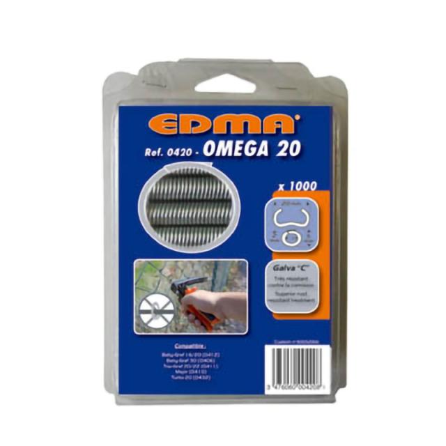 フェンス工具変えリングセット EDMA エドマ オメガ20 ガルバ鋼 直径2mm 1000個入り オメガ20(ガルバ鋼) 4580313196189(代引不可)【送料無