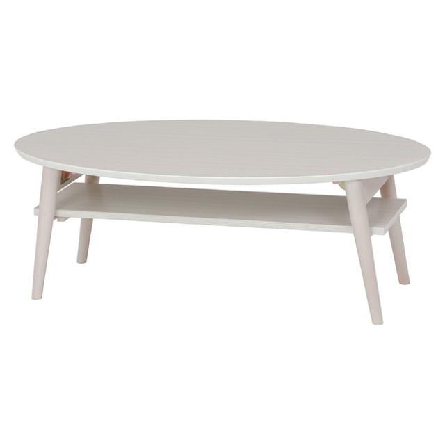 折れ脚テーブル MT-6927WS (約)幅90×奥行50×高さ32cm ホワイトウォッシュ 折れ脚テーブルMT-6927 (約)幅90×奥行50×高さ32cm | 新生活