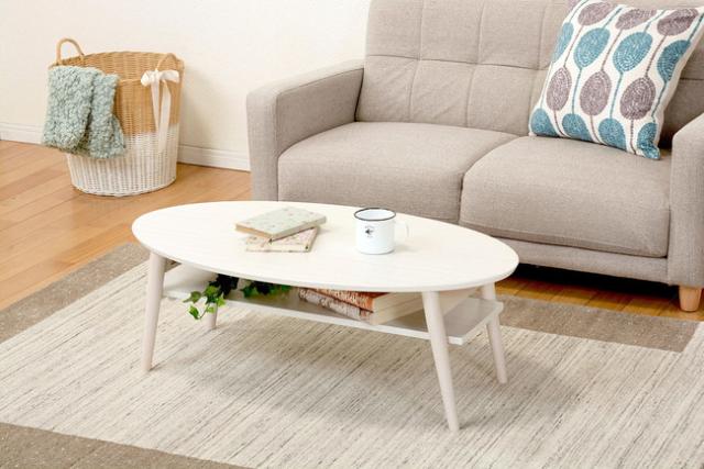 折れ脚テーブル MT-6927WS (約)幅90×奥行50×高さ32cm ホワイトウォッシュ 折れ脚テーブルMT-6927 (約)幅90×奥行50×高さ32cm | 新生活