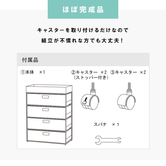 ランドリーラック 4段 幅60.5cm ラタン調 完成品 収納 かご カゴ 籠 棚 すき間収納 スリム ランドリーバスケット キャスター ランドリーチェスト 洗面所 サニタリー 脱衣所(代引不可)【送料無料】_8