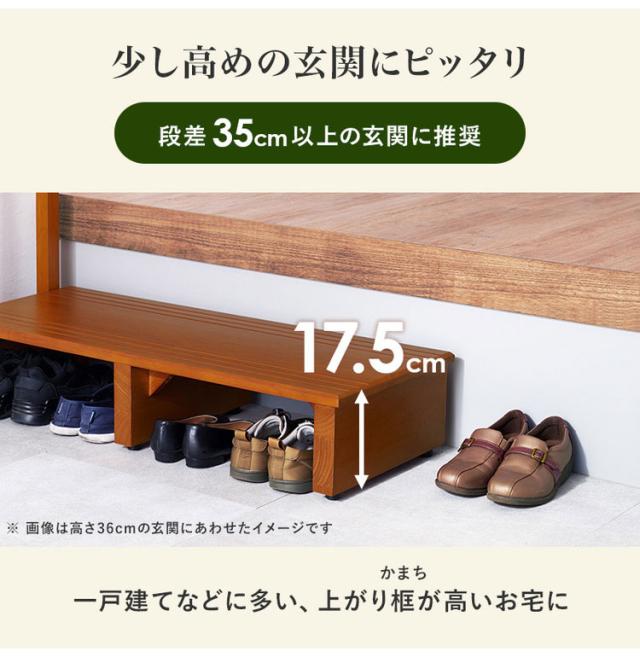 耐荷重100kg 手すり付き玄関踏み台 片側手すり 幅100cm 天然木 踏み台 頑丈 踏み台 ステップ 玄関 台 玄関踏み台 玄関ステップ 段差 昇降 玄関収納 つかまり 手すり(代引不可)【送料無料】_2