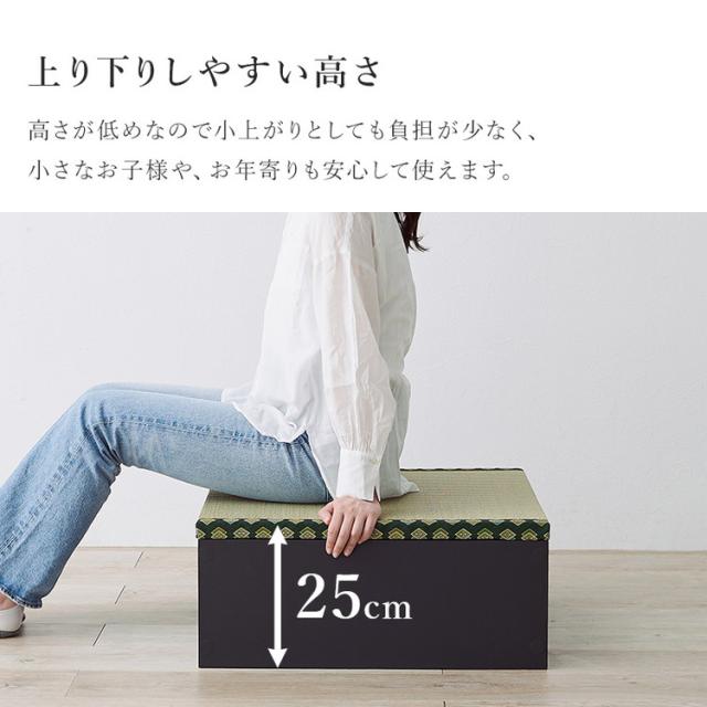 納める式 小売り上げ高畳 60×60糎 高さ25糎 畳付き添い人納める腰かけ まっ四角 畳腰かけ 涼み台 畳寝台 納める腰かけ 納めるボックス席 い草 萩原(代引不可)【貨物輸送無料】