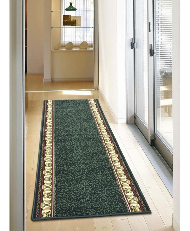 タフトプリント廊下敷き(裏貼り) アイラス 約67×440cm G(代引不可)【送料無料】