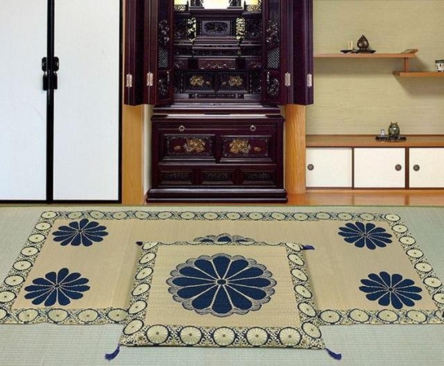 国産い草御前座布団 王朝(おうちょう) 約W70×D70cm(代引不可)【送料無料】_1