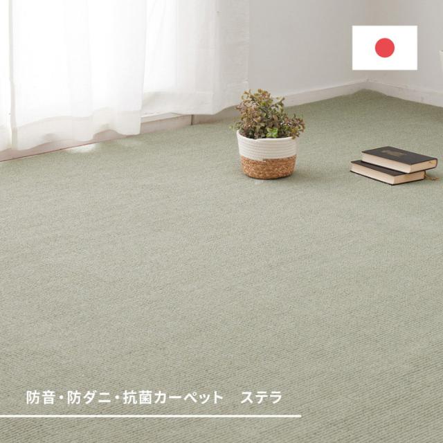 日本製 防ダニ・防音 敷き詰めカーペット ステラ 江戸間10帖 10畳 抗菌 防臭 無地 シンプル ラグマット おしゃれ ラグ 絨毯 北欧モダン かわいい(代引不可)【送料無料】_7