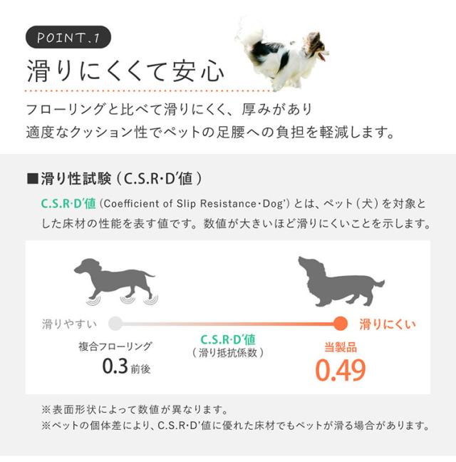【ペットもOK】日本製 クッションフロア ラグ 182×220cm 滑りにくい 消臭 抗菌 キズが目立たない お掃除簡単 床暖房OK リビング ケージ周り 犬 猫 ペット カーペット ラグ おしゃれ(代引不可)【送料無料】_2