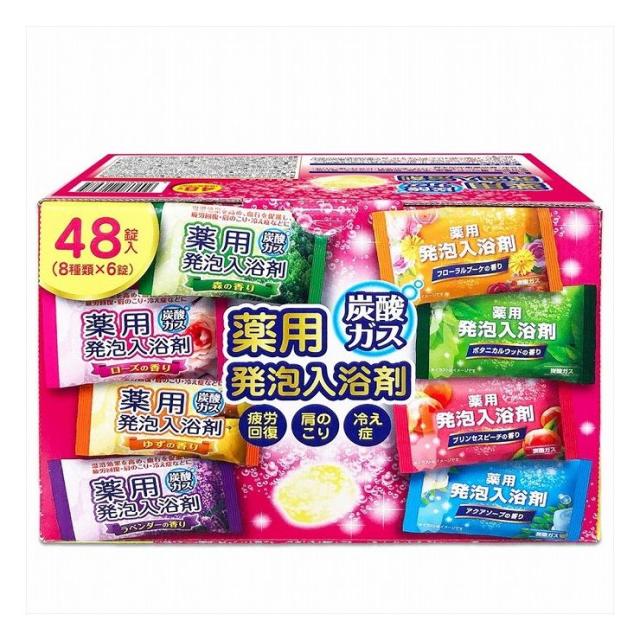 6個セット ライオンケミカル 炭酸ガス薬用発泡入浴剤48錠(代引不可)【送料無料】の通販は