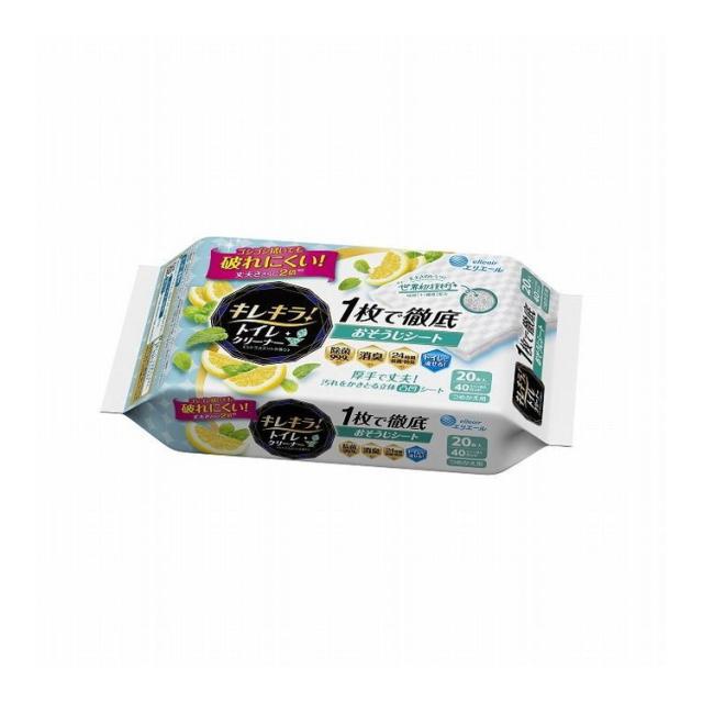【単品16個セット】 エリエールキレキラ!トイレつめかえ20枚シトラス 大王製紙株式会社(代引不可)【送料無料】