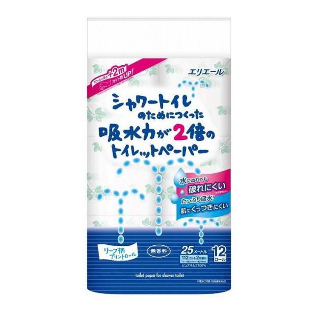 【単品15個セット】 シャワー吸水力が2倍のトイレット12R 大王製紙株式会社(代引不可)【送料無料】