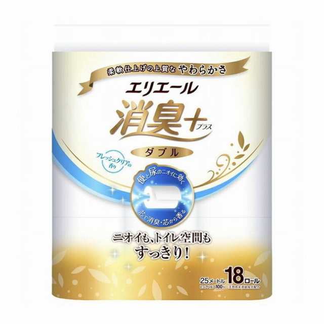 【単品5個セット】 E消臭+トイレットフレッシュクリア18Rダブル 大王製紙株式会社(代引不可)【送料無料】の通販は