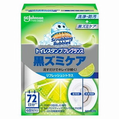 【単品18個セット】 スクラビングバブルトイレスタンプフレグランス黒ズミケアリフレッシュシトラス本体 まとめ買い(代引不可)【送料無料】の通販は 6,316円