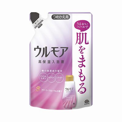 【単品17個セット】 ウルモア高保湿入浴液クリーミーフローラルの香りつめかえ まとめ買い(代引不可)【送料無料】の通販は