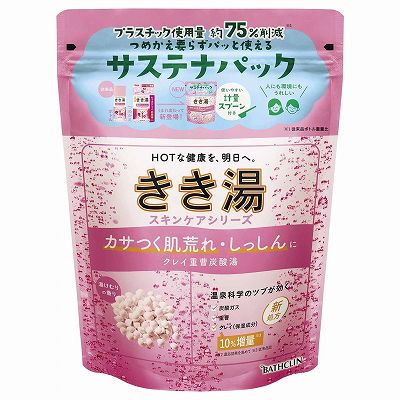 【単品9個セット】 きき湯クレイ重曹炭酸湯360g まとめ買い(代引不可)【送料無料】の通販は