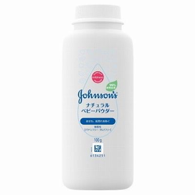 【単品17個セット】 ジョンソンナチュラルベビーパウダー100g まとめ買い(代引不可)【送料無料】