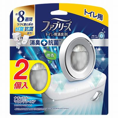 【単品5個セット】 ファブリーズW消臭トイレ用消臭剤+抗菌ナチュラル マウンテン エア2個パック まとめ買い(代引不可)【送料無料】の通販は 4,705円
