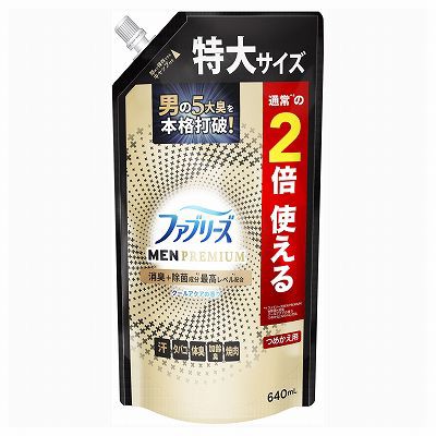 【単品12個セット】 ファブリーズW除菌+消臭プレミアムメンクールアクアの香りつめかえ特大サイズ まとめ買い(代引不可)【送料無料】の通販は