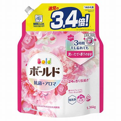 【単品6個セット】 ボールドジェル華やかプレミアムブロッサムの香りつめかえ用超ジャンボサイズ まとめ買い(代引不可)【送料無料】の通販は 5,096円