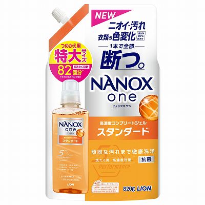 【単品6個セット】 NANOXoneスタンダードつめかえ用特大820g まとめ買い(代引不可)【送料無料】の通販は