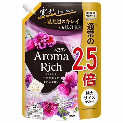 【単品17個セット】 ソフランアロマリッチジュリエットつめかえ用特大950ml まとめ買い(代引不可)【送料無料】の通販は 9,728円
