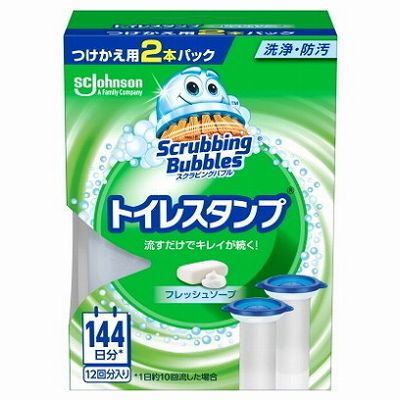 【単品18個セット】 スクラビングバブルトイレスタンプフレッシュソープ替え2P まとめ買い(代引不可)【送料無料】の通販は 8,096円