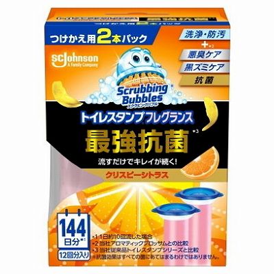 【単品11個セット】 スクラビングバブルトイレスタンプフレグランスプレミアム抗菌クリスピーシトラス替え2P まとめ買い(代引不可)【送料無料】の通販は 6,318円