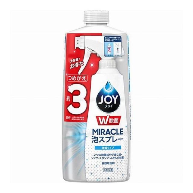 P&Gジャパン 除菌ジョイミラクル泡スプレー 微香 詰替3回分 630ML(代引不可)
