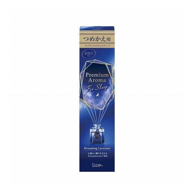 【単品25個セット】 エステー お部屋の消臭力 Premium Aroma For Sleep Stick つめかえ ドリーミングラベンダー(代引不可)【送料無料】