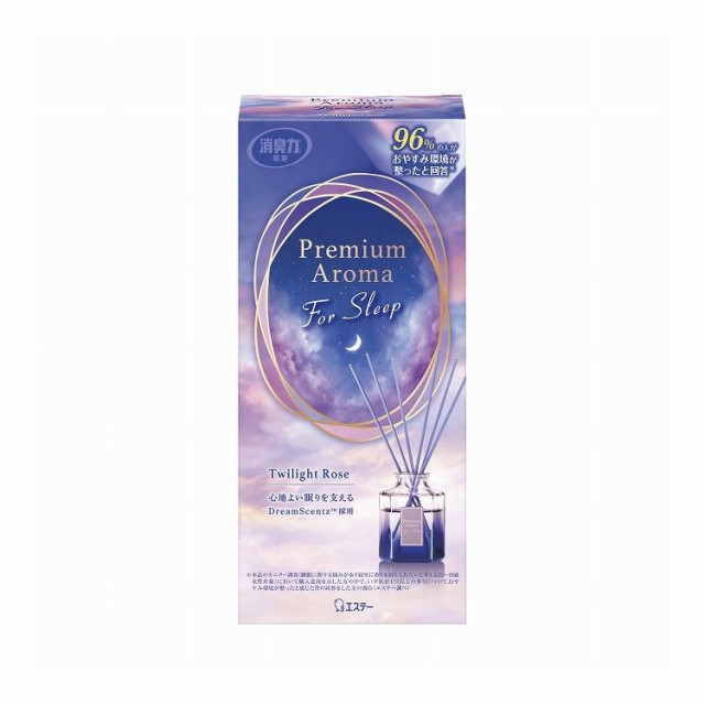 【単品17個セット】 エステー お部屋の消臭力 Premium Aroma For Sleep Stick 本体 トワイライトローズ(代引不可)【送料無料】