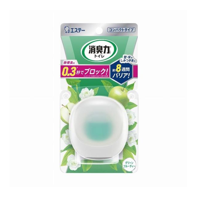 【単品22個セット】 エステー 消臭力 コンパクト トイレ用 本体 グリーンフルーティー(代引不可)【送料無料】