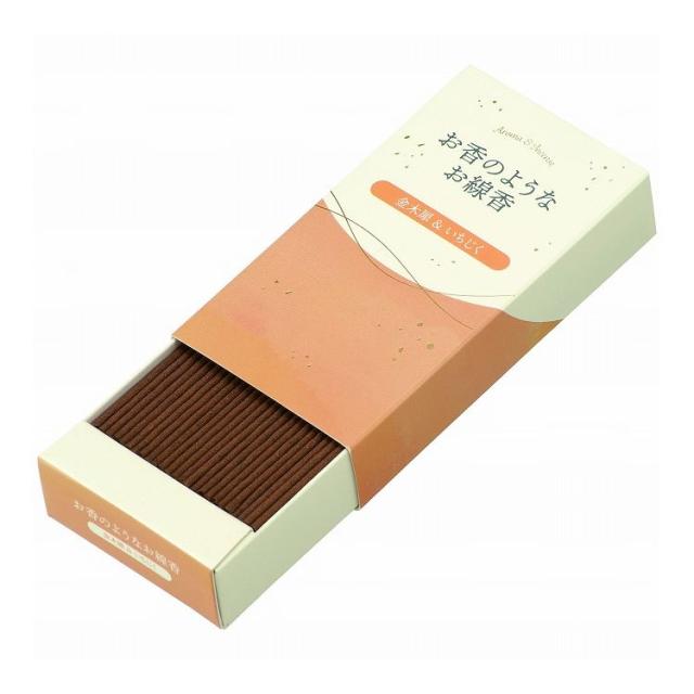 【単品26個セット】 カメヤマ お香のようなお線香 金木犀&いちじく(代引不可)【送料無料】