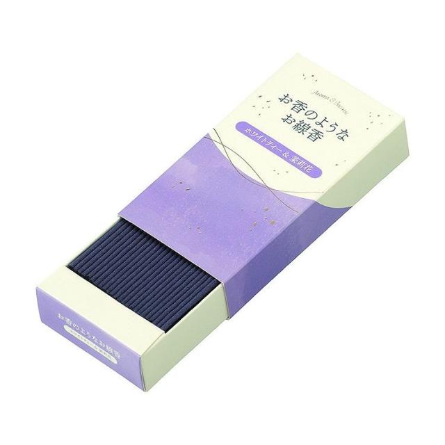 【単品20個セット】 カメヤマ お香のようなお線香 ホワイトティ&ジャスミン(代引不可)【送料無料】