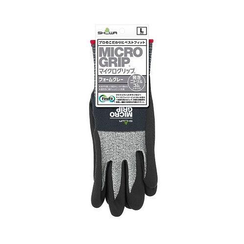 【単品18個セット】 ショーワグローブ #381 マイクログリップ フォームグレー L(代引不可)【送料無料】