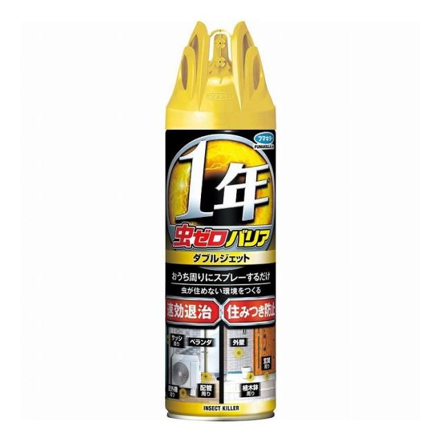 【単品15個セット】 フマキラー 虫ゼロバリアダブルジェット450ML(代引不可)【送料無料】