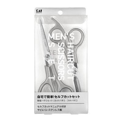 【単品4個セット】 貝印 KQ3205 メンズヘアカットセット(マニュアル付)(代引不可)【送料無料】の通販は