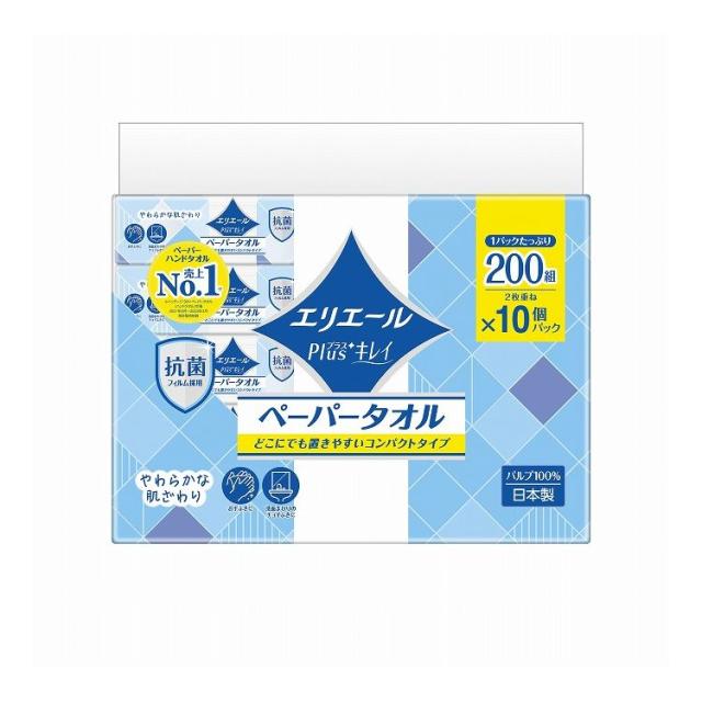 【単品16個仕かける】 大王製紙 エリ金切り声Plus+キレイペーパータオルコンパクトタイプ200W10Pアナと雪の統治女王(代引不可)【貨物輸送無料】