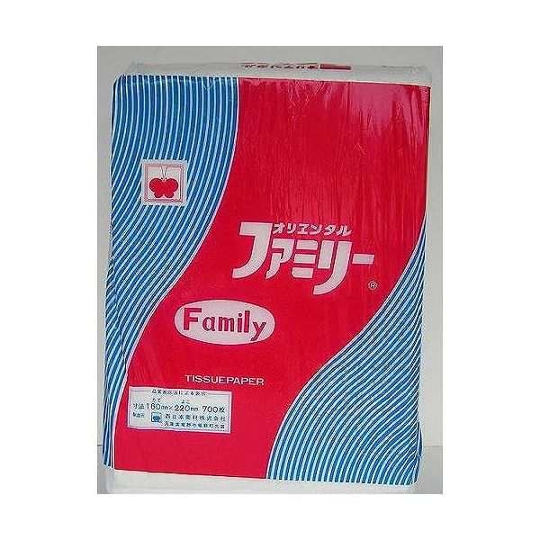 【単品10個セット】 西日本衛材 ファミリー トイレットペーパー 700枚(代引不可)【送料無料】の通販は