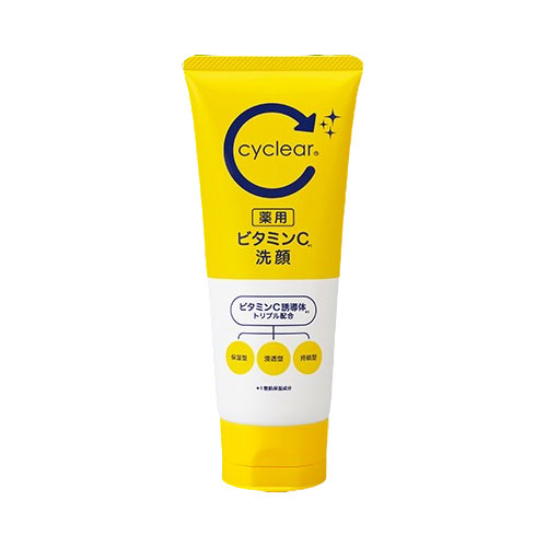 【単品4個セット】 cyclear 薬用 ビタミンC 洗顔(代引不可)【送料無料】 その他医薬部外品