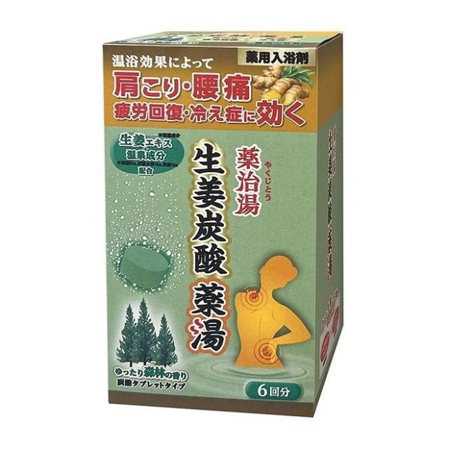 【単品15個セット】 薬治湯 生姜炭酸薬湯 ゆったり森林の香り(代引不可)【送料無料】