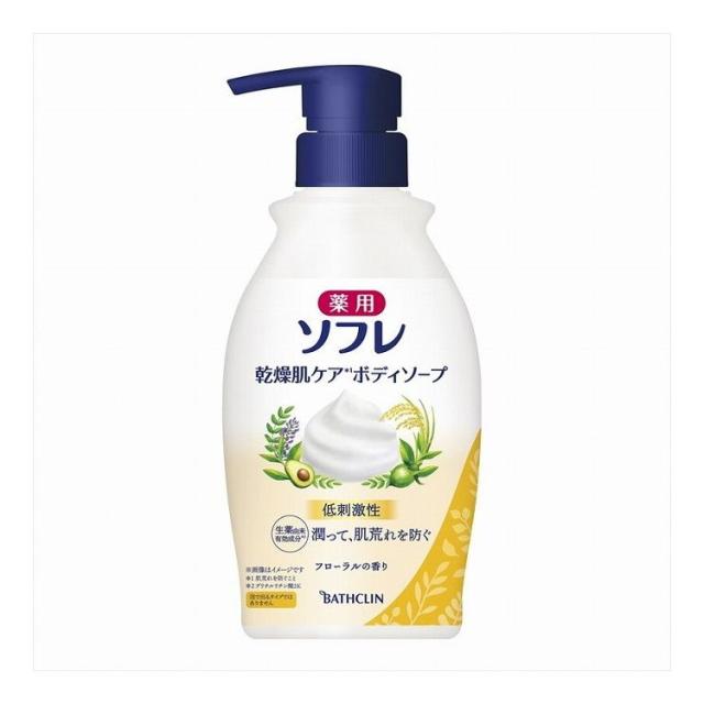 【単品11個仕かける】 薬用ソフレ かわき切る肌ケアボディソープ 450mL(代引不可)【貨物輸送無料】